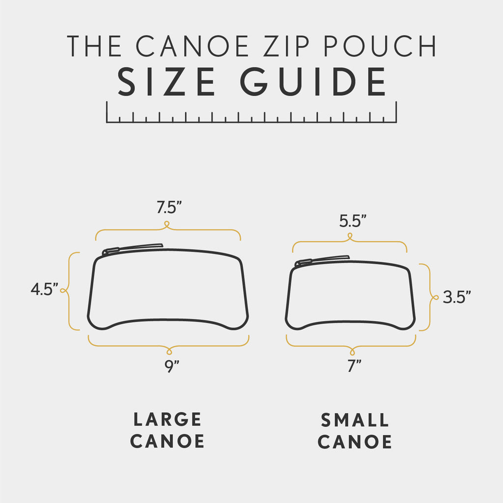 'Almost Perfect' Canoe Zip Pouch