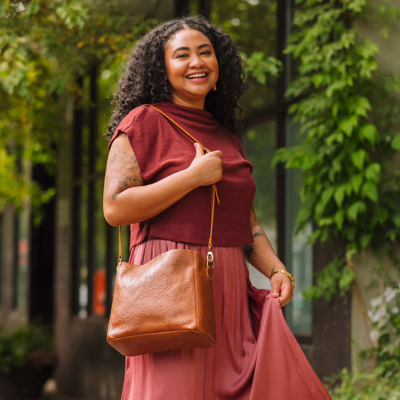 'Almost Perfect' Butterfly Bucket Bag